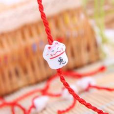 Vòng tay chỉ đỏ mèo may mắn bằng sứ cao cấp thiết kế tinh xảo – J062