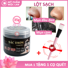 Gel Lột Mụn Đầu Đen Than Tre Hoạt Tính Hút Tận Gốc Bụi Bẩn, Mụn Trứng Cá, Mụn Cám 35g Sắc Thơm – Mỹ phẩm Mộc Lan