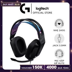 Tai Nghe game có dây Logitech G335 – Mic gập để Mute, Jack 3.5mm, Đệm tai Memory Foam, Nhẹ 240g, Tương thích PC/ PS4 PS5/ Xbox/ Nitendo