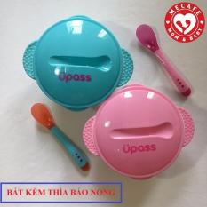 Bát ăn dặm kèm thìa báo nóng upass