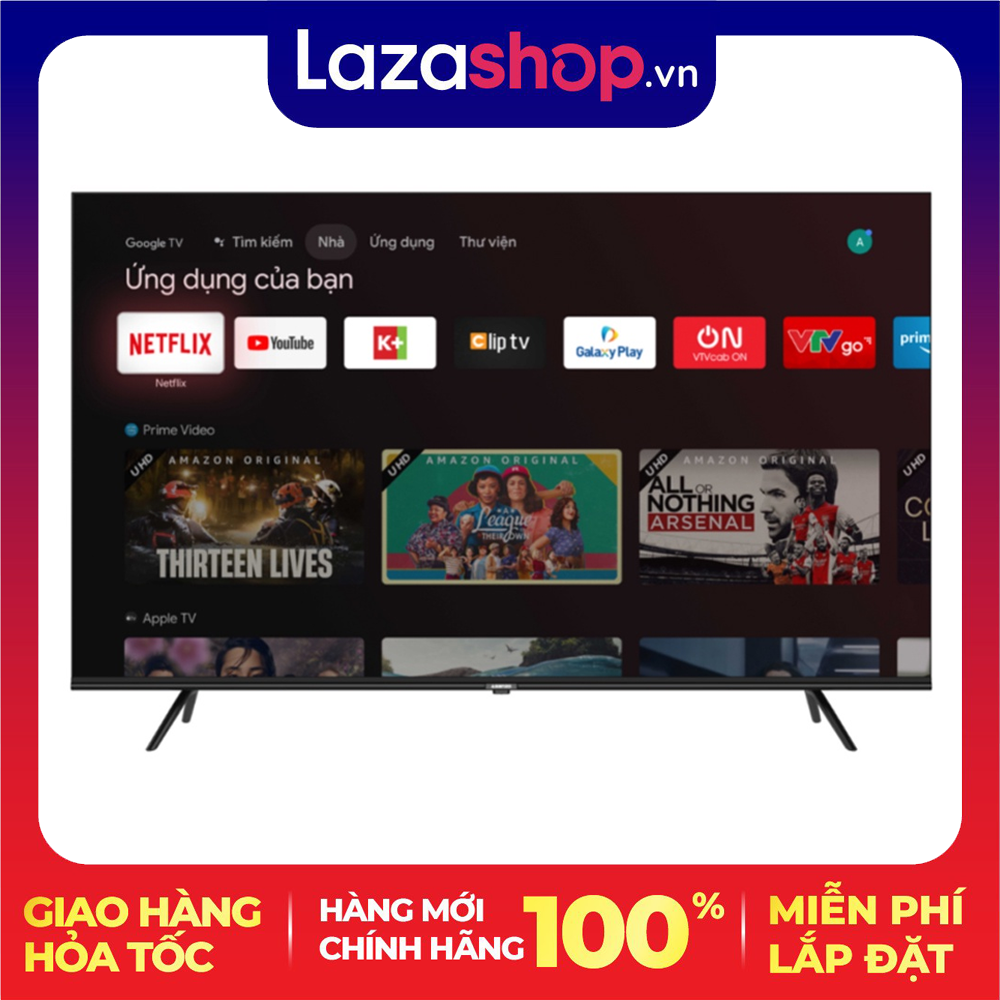 [HCM]Smart Tivi Asanzo iSLIM 65EX8 65 Inch – Trợ lý Google thông minh – Điều khiển tivi bằng giọng nói – Công nghệ HDR10+ – Giao hàng miễn phí HCM
