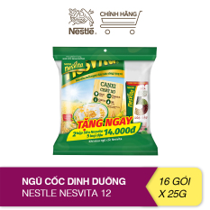 [Mua 1 tặng 2 hộp sữa 5 loại đậu Nesvita] 1 gói ngũ cốc Nestle Nesvita 12(6x25g)