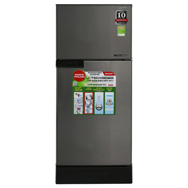 [Trả góp 0%]Tủ lạnh Sharp Inverter 165 lít SJ-X176E-SL (Giao hàng toàn quốc miễn phí vận chuyển tại hà nội)
