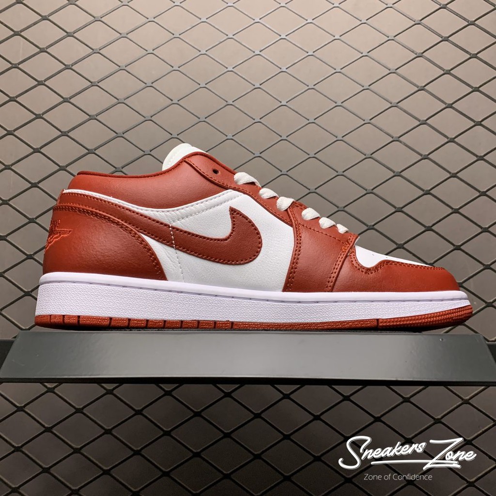 Giày Thể Thao Air Jordan 1 Low Gym Red White Màu đỏ Trắng Thấp Cổ Cực Phong Cách Sneakers Zone