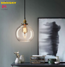 Đèn thả MONSKY LANIS chao thủy tinh cao cấp trang trí nội thất hiện đại [ẢNH THẬT 100%].