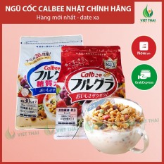 [ĂN LÀ GHIỀN] Ngũ cốc Calbee Giảm Cân Ăn Kiêng Nhật Bản mix hoa quả trái cây sữa chua dùng ăn sáng (Việt Thái Organic)