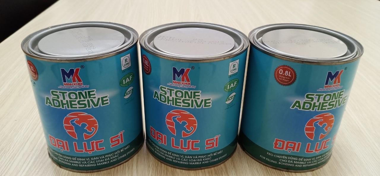Keo dán đá, gạch Đại Lực Sĩ màu vàng Cream (combo 5lon)