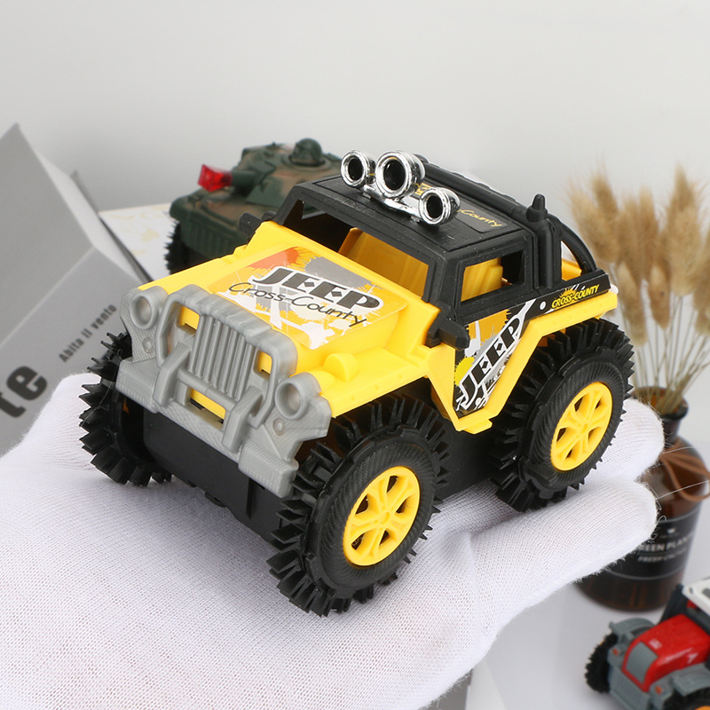 Xe Jeep đồ chơi ô tô cho bé chạy pin AA chi tiết sắc sảo, nhựa ABS an toàn cho...