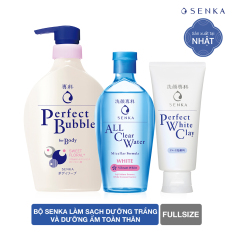 Bộ Senka làm sạch dưỡng trắng và dưỡng ẩm toàn thân