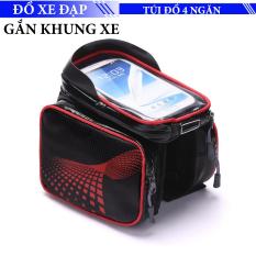 Túi đụng đồ trên xe đạp thể thao 4 ngăn chống nước – treo Khung xe