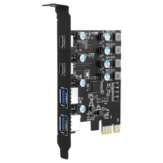 4 Ports PCIE to USB 3.0 Expansion Card PCI Express Adapter Card for Desktop PC , Support WindowsXP/7/8/10