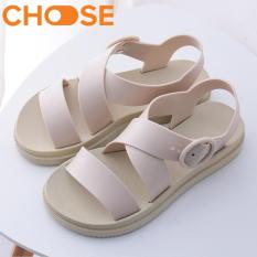 (HÀNG VỀ)Dép Quai Ngang Nữ Sandal Quai Hậu Màu Hồng, Da, Đen Phong Cách Nữ Sinh Ngọt Ngào 1801