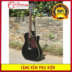 Đàn guitar acoustic có ty chỉnh cần STD85 dây kim loại, âm thanh rất vang, sáng + Bao đựng, phím gãy, sách học, dây sơ cua