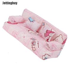 Bộ ghế sofa Jettingbuy + 2 gối hoạ tiết hoạt hình dễ thương dùng trang trí nhà búp bê – INTL