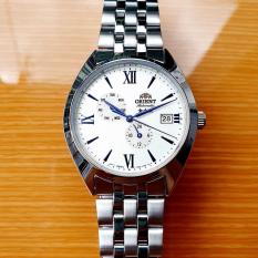 Đồng hồ Nam Orient Automatic RA-AK0506S10B Mặt trắng,Kim xanh,Lịch ngày-Máy cơ tự động-Dây kim loại cao cấp-Size 39mm