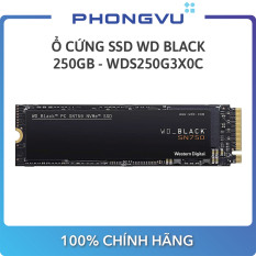 Ổ cứng SSD WD Black SN750 250GB M.2 2280 NVMe Gen3 x4 (WDS250G3X0C) – Bảo hành 60 tháng