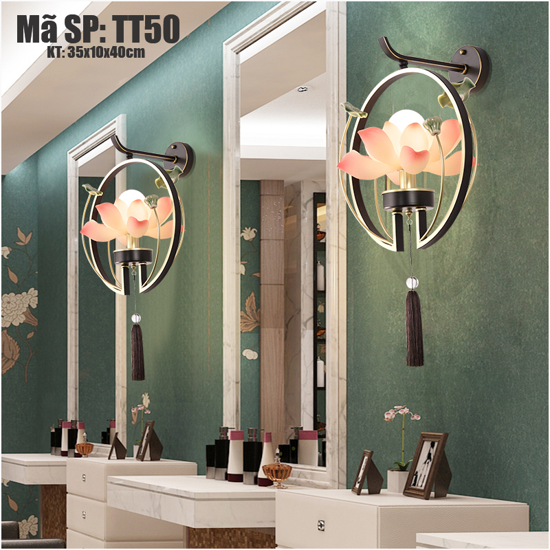 Đèn treo tường trang trí hình hoa sen TT50