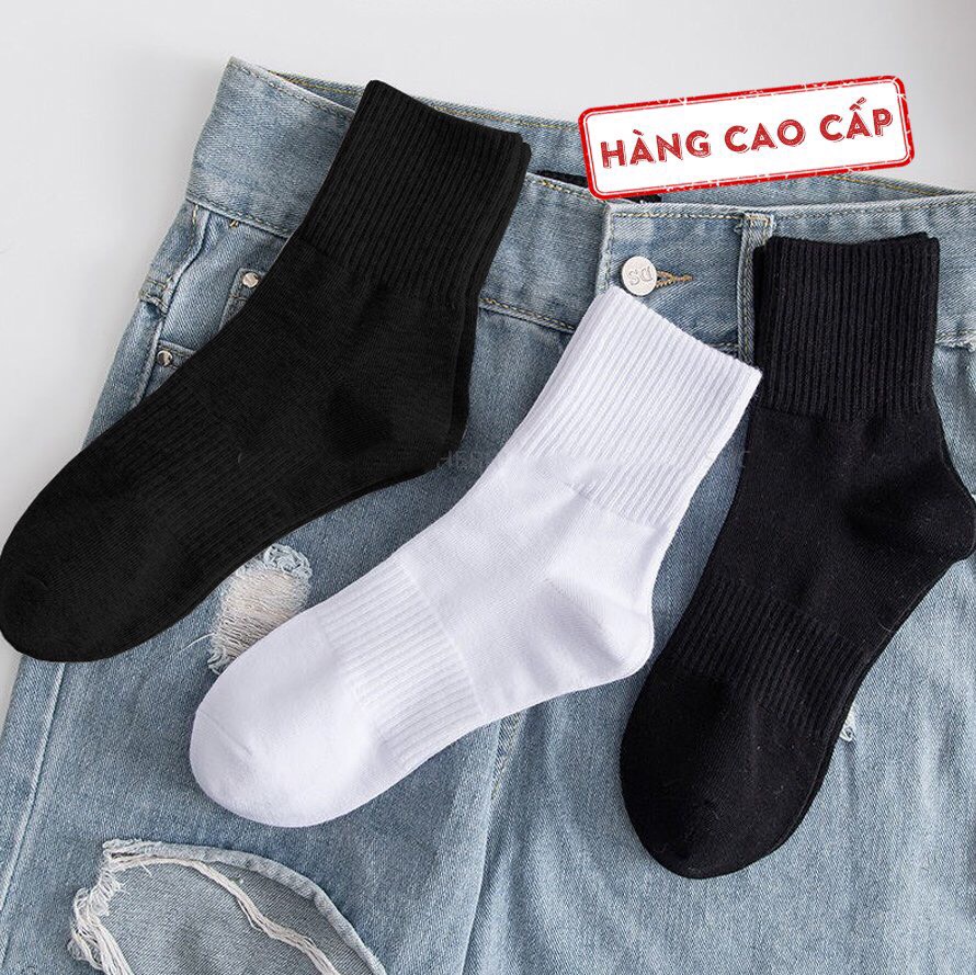 Tất nam nữ cổ cao thể thao thời trang cao cấp