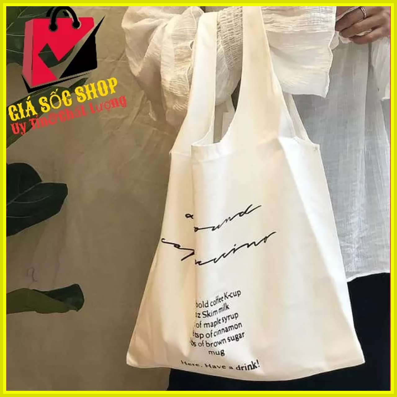 [HCM][GSS]Túi xách nam nữ vải canvas đi học đi làm mang phong cách Hàn Quốc