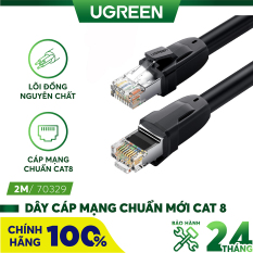 Dây cáp mạng chuẩn mới Cat 8 tốc độ truyền dữ liệu 2000MHZ và 25Gbps dài từ 1-10m UGREEN NW121