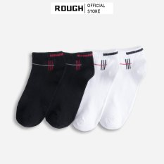 COMBO 2 Đôi Tất Trơn Unisex Nam Nữ Cổ Ngắn Len Tăm ROUGH Vintage Hàn Quốc 10 màu