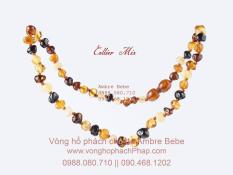 Vòng cổ hổ phách cho bé Ambre Bebe – France – Màu Mix multicolor