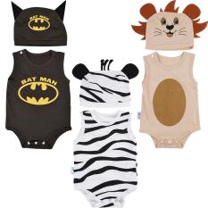 Combo 3 bộ Bodysuit hình thú ngộ nghĩnh cho bé ( khách được chọn bé trai hay gái) – Mihababy – BDS_CB