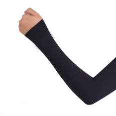 1 Đôi bó ống tay co giãn chống nắng (Đen)