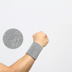 1 cái 8×10 cm Wrister Toweling Dây Đeo Tay Bracer Vòng Đeo Tay Nam Nữ Thể Thao Tập Gym Lắp nâng Trọng Lượng Chạy Bóng Rổ bóng đá Ngoài Trời 1228 (Màu Xám)