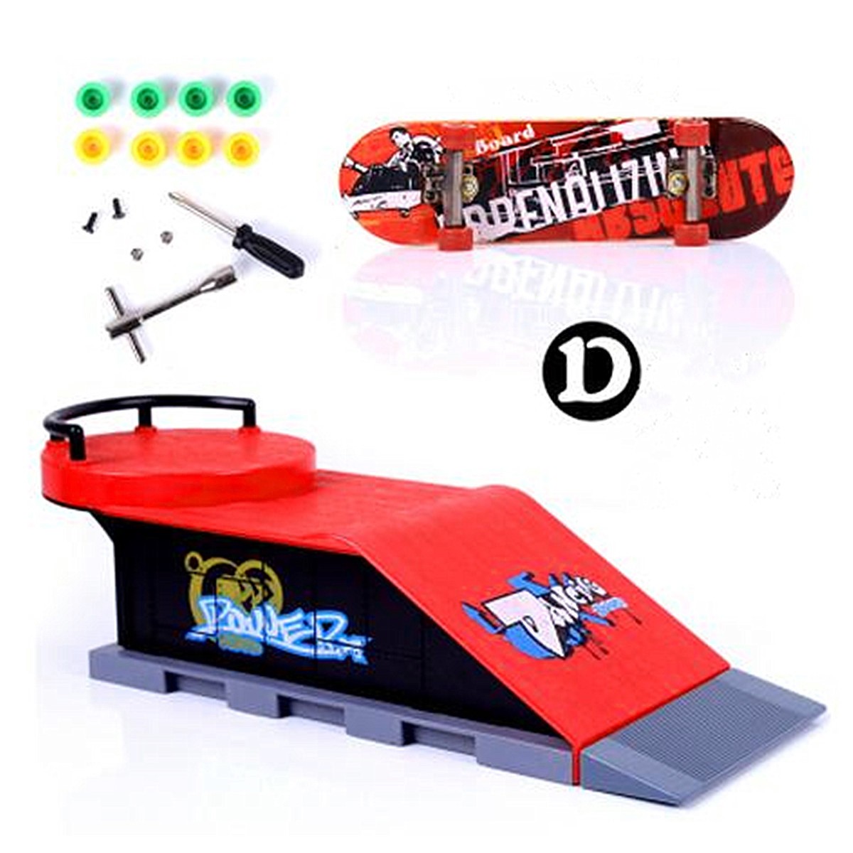 6 Types Skate Park Ramp Parts for Tech Deck Fingerboard Ultimate Parks D - intl