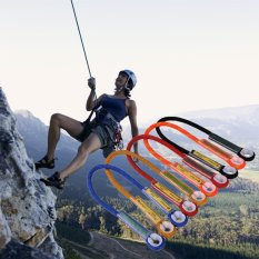 60cm Rock Climbing Harness Safety Loop Rope Sling Tree Abseil Rescue Equipment Yellow – intl