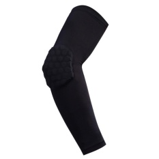 Chống trượt nhà Cánh Tay Bảo Vệ Crashproof Dài Tay Gear Tổ Ong (Đen)-L-quốc tế