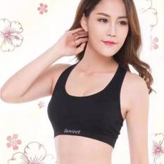 Áo lót thể thao Isweet ba lỗ ngắn (Đen)