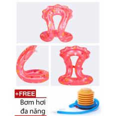 Áo phao quấn quanh người cho bé tập bơi size S + 1 bơm hơi cỡ lớn GRHN