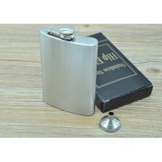 Bình Đựng Rượu Inox Du Lịch Cao Cấp Tặng Kèm Phễu Rót 280ml
