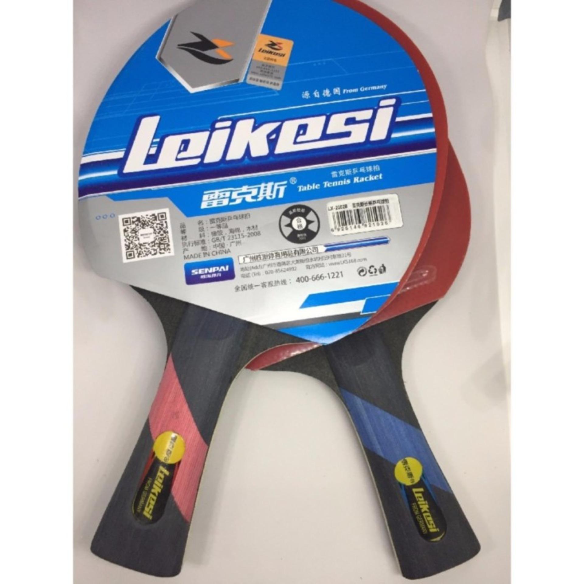 Bộ 02 vợt bóng bàn cao cấp LX-2102B tặng kèm 3 bóng