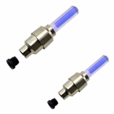 Bộ 2 đèn led gắn van bánh xe đạp (xanh dương)