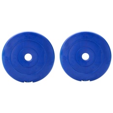 Bộ 2 tạ miếng nhựa 2 kg (Xanh)