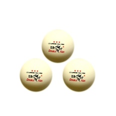 Bộ 3 trái banh bóng bàn 3 sao Double Fish-B07 (Trắng)