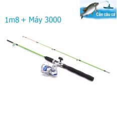 Bộ Cần Đặc 2 khúc 1m8 + Máy 4000- Bảo hành 12 tháng