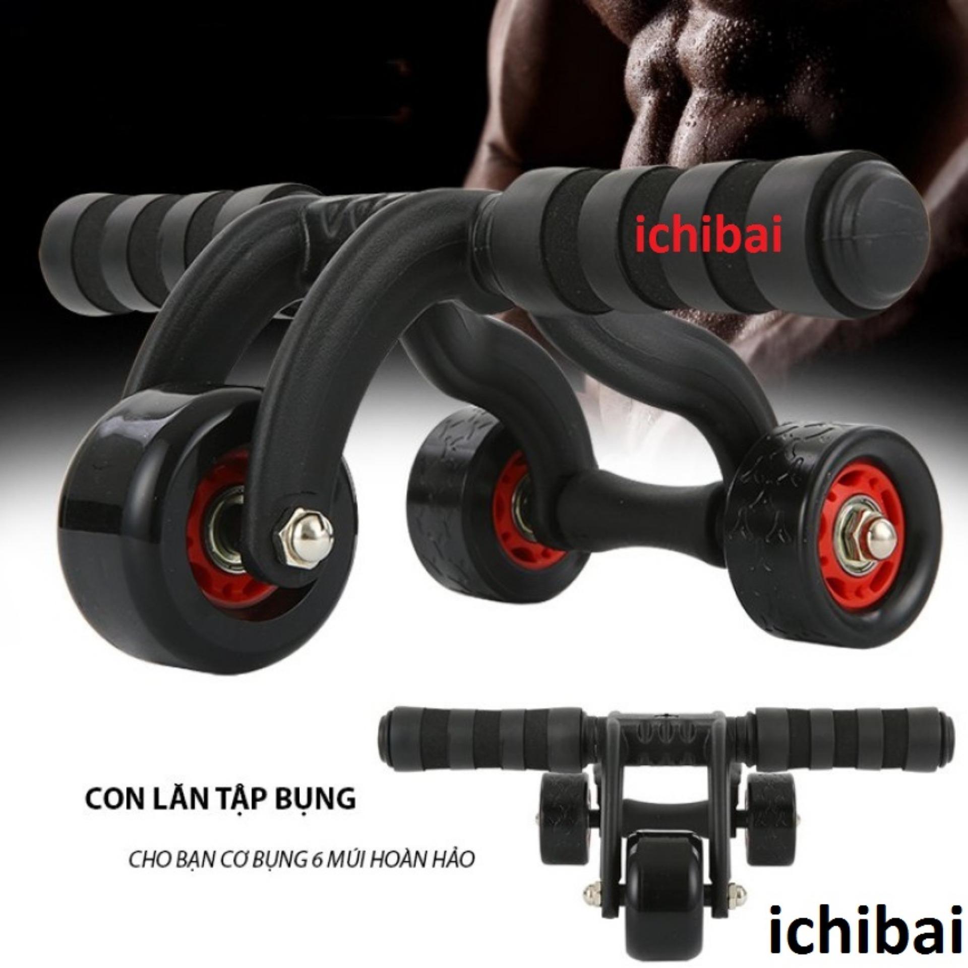 Bộ dụng cụ tập cơ bụng 3 bánh Model Ichibai