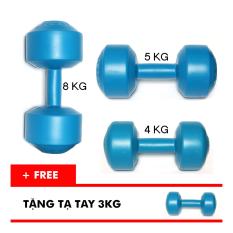 Bộ tạ tay VN 4kg, 5kg, 8kg (Tặng kèm tạ tay 3kg)