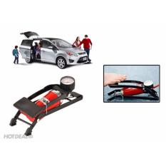 Bơm Hơi Đạp Chân Mini Cho Ô Tô
