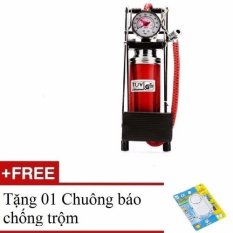 Bơm Hơi Đạp Chân Ô Tô Xe Máy Ct12 + Tặng 01 Chuông Báo Chống Trộm