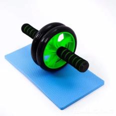 Con Lăn Tập Bụng 2 Bánh Xanh Lá + Tặng Thảm Lót