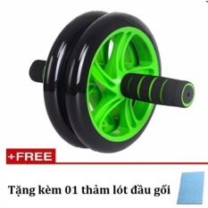 Con lăn tập bụng AB 2 bánh kèm thảm
