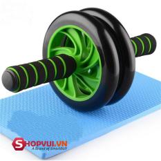 Con lăn tập bụng AB 2 bánh + Tặng kèm 1 thảm lót đầu gối