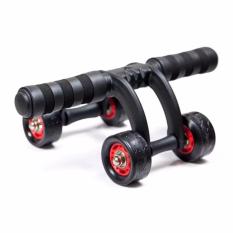 Dụng cụ tập cơ bụng đa năng 4 bánh cao cấp (Tặng thảm lót+ Tấm chắn)