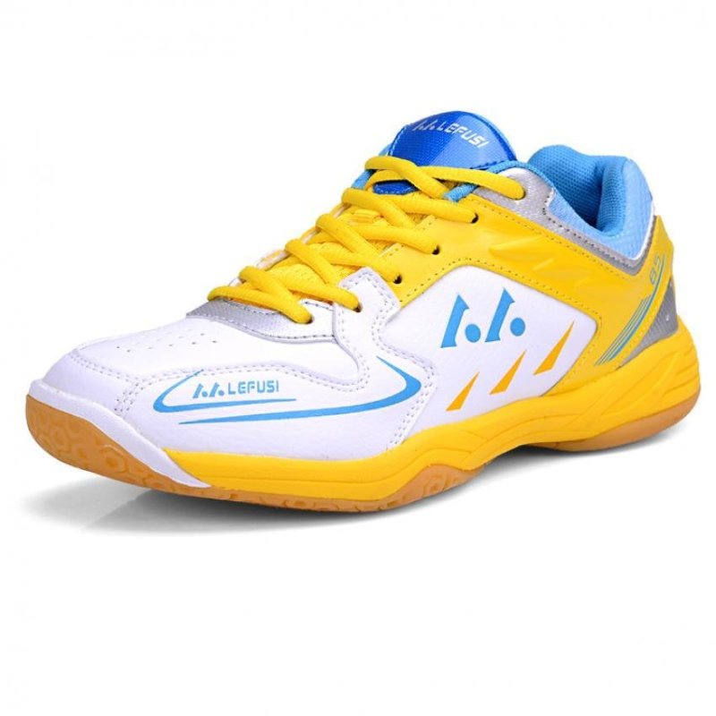 KAILIJIE Mens Sports Training SH-A1 Professional Badminton Shoes
(Yellow&Black) - intl