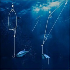 Bộ 2 lưỡi câu cá tự động giật cao cấp (Đen)